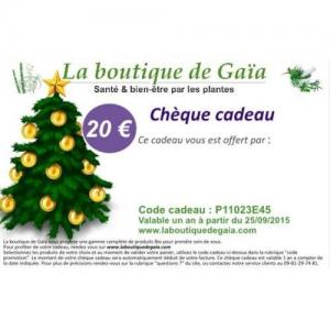 Chèque cadeau 20 €