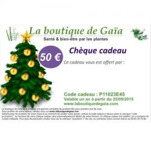 Chèque cadeau 50 €