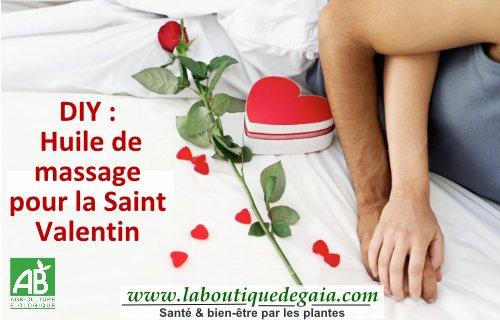 DIY : Huile de massage pour la Saint Valentin