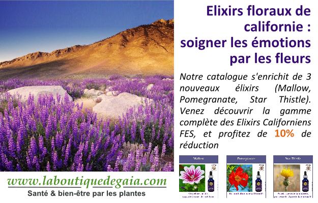 Nouveaute elixirs californiens 